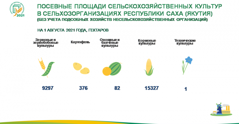 Предварительные итоги сельскохозяйственной микропереписи 2021 года: Посевные площади сельскохозяйственных культур в сельхозорганизациях