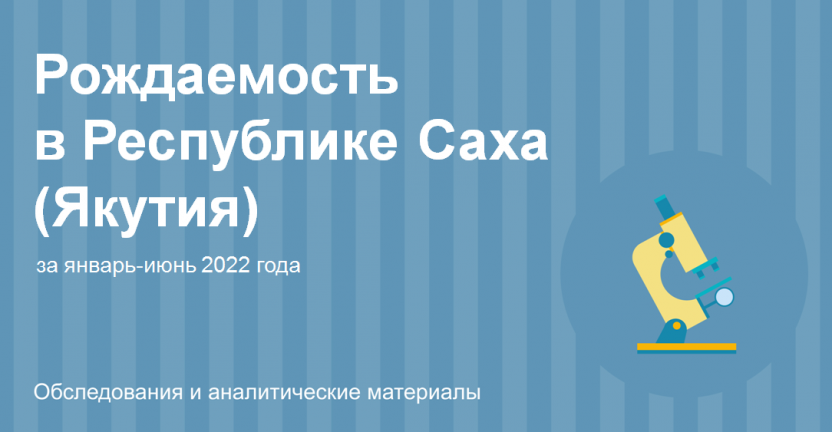 Рождаемость в Республике Саха (Якутия) за январь-июнь 2022 года