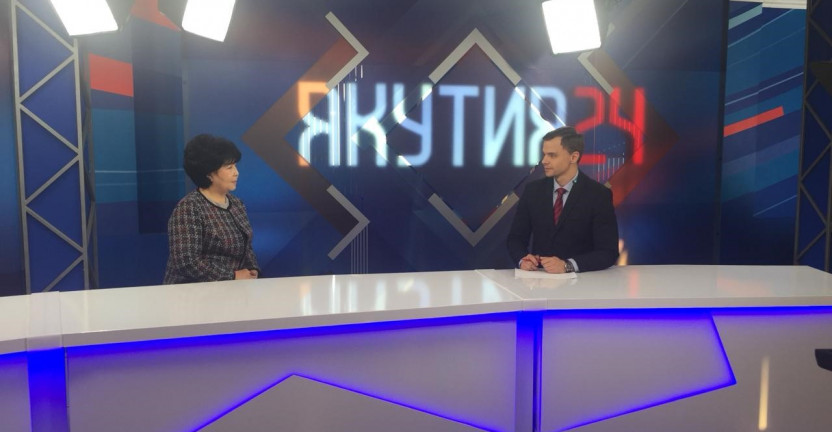 Интервью Руководителя Саха(Якутия)стата Гаевой И.К. телевизионному каналу "Якутия24"