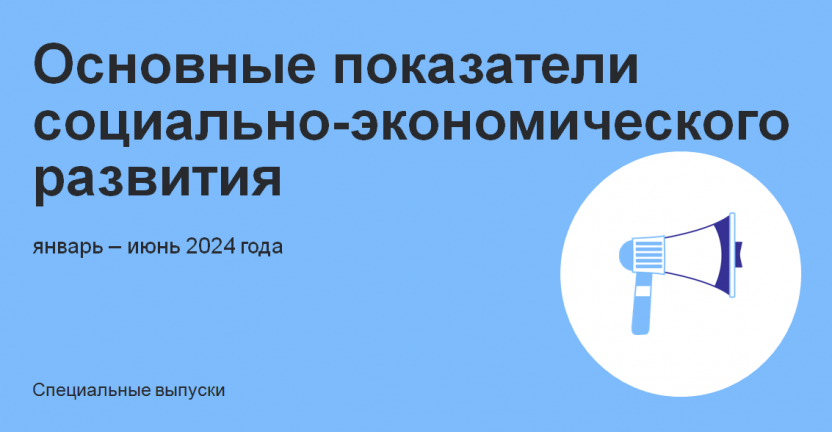 Основные показатели социально-экономического развития за январь-июнь 2024 года