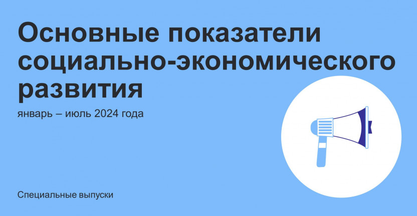 Основные показатели социально-экономического развития за январь-июль 2024 года