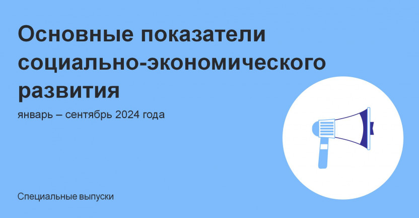 Основные показатели социально-экономического развития за январь-сентябрь 2024 года